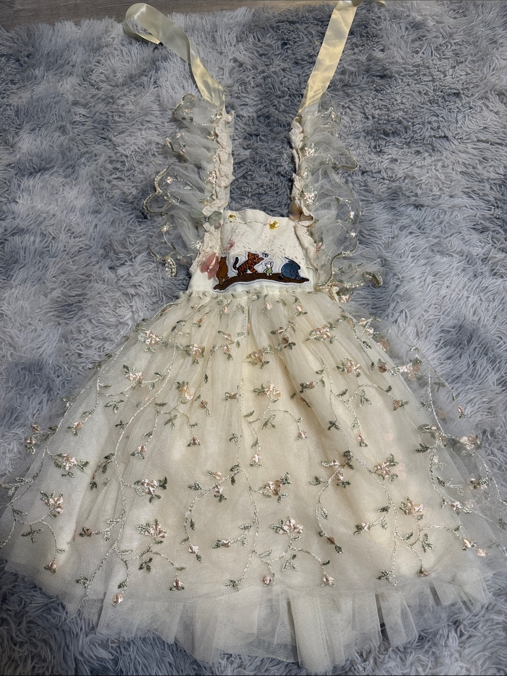 Girls Cora and Violet handmade dress